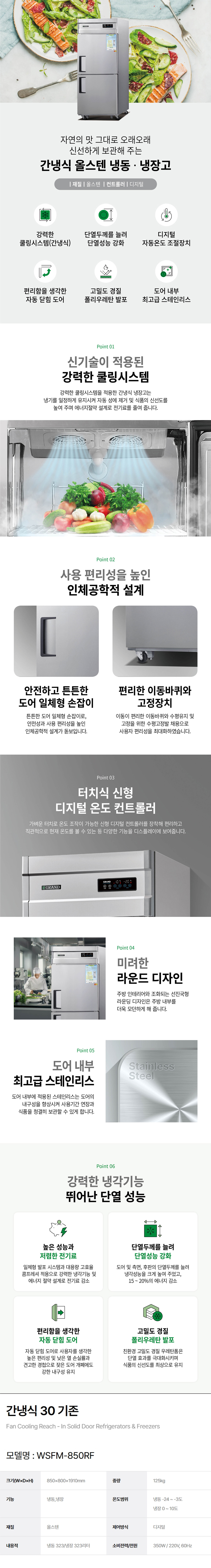 WSFM-850RF_그랜드우성 30박스 업소용 냉동고 냉장고 간냉식 1/2냉동 올스텐_0번째 상세정보 동양렌탈 WSFM-850RF 그랜드우성 30박스 업소용 냉동고 냉장고 간냉식 1/2냉동 올스텐 상세이미지 1